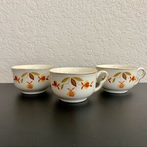 Vintage Hall Autumn Leaf, Set of 3 Cups